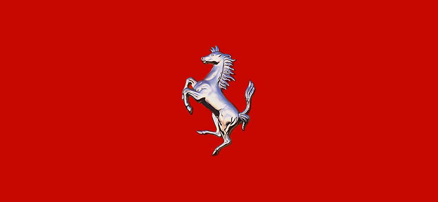 3D ferrari horse logo