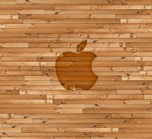 ipadwallpaper wooden apple