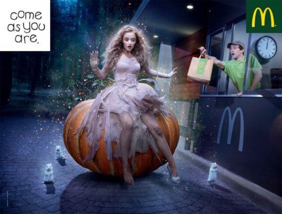 Mcdonalds ghost halloween print ad 2