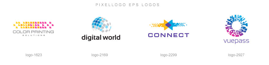 Pixel logos designs samples