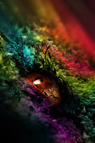 rainbow eye iphone wallpaper