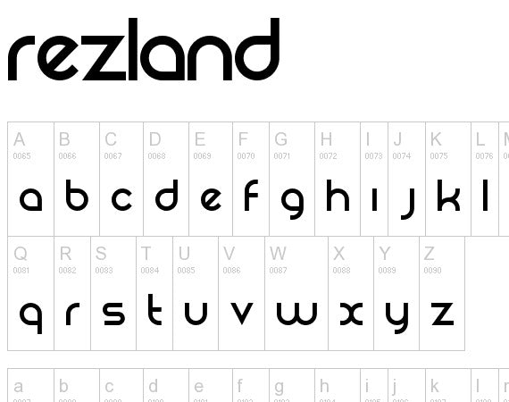 rezland font