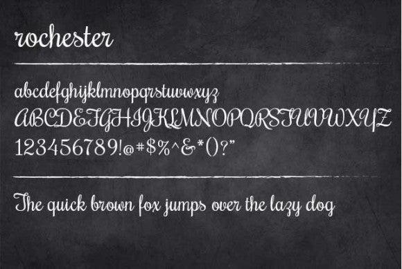 rochester free font download