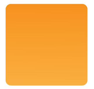 Step 1: Rounded Rectangle with Orange Gradient Fill