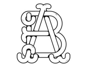 AB Monogram logo design