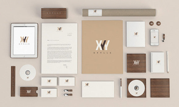 xyy logo, business cards and stationery