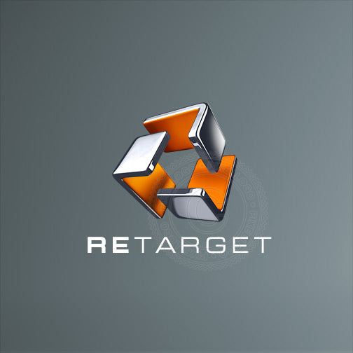 Retarget 3D Cube Technology | Pixellogo