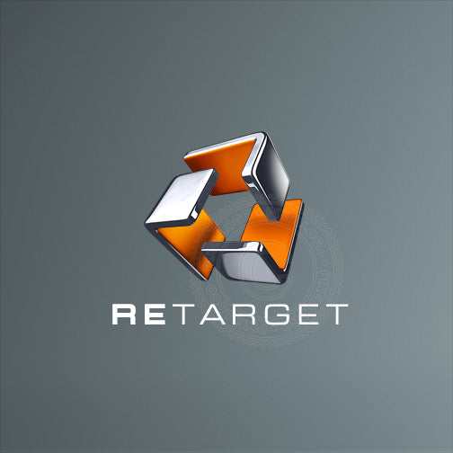 Retarget 3D  Cube Technology logo Pixellogo
