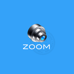 3d Zoom Photography Logo Pixellogo