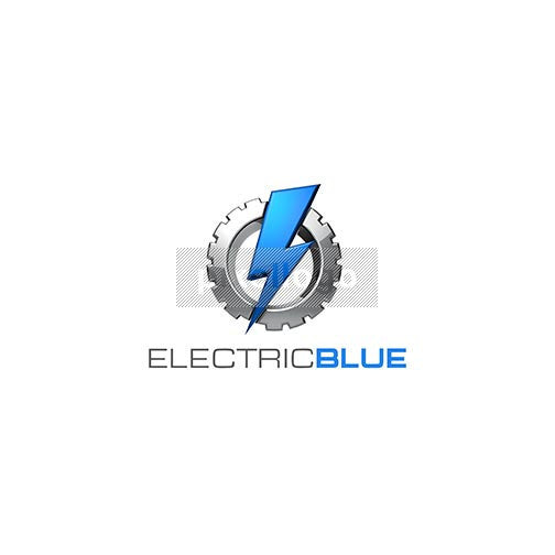 Gear And Electricity 3d Logo In Psd Format Pixellogo