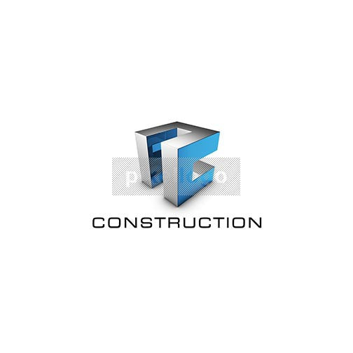 lila schaak Woud 3D letter C Cube Logo - Metal Cube Construction logo | Pixellogo