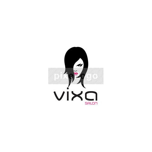 Hair Stylist Salon Logo - Woman with a stylish Hair | Pixellogo