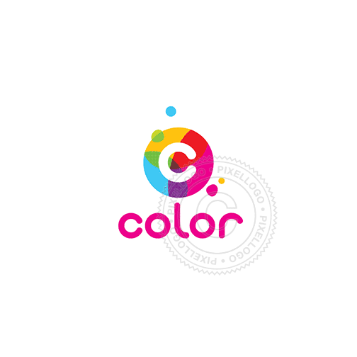 Color Print Shop Logo Pixellogo