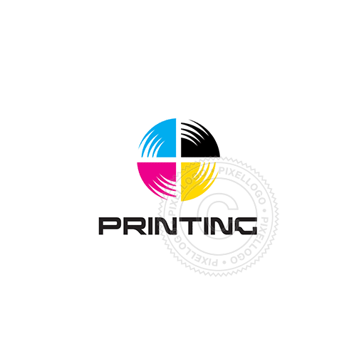 Cmyk Printing Logo Pixellogo