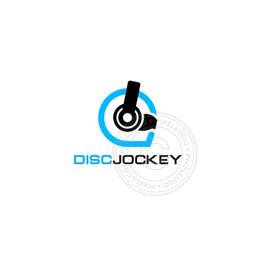 Disc Jockey Pixellogo