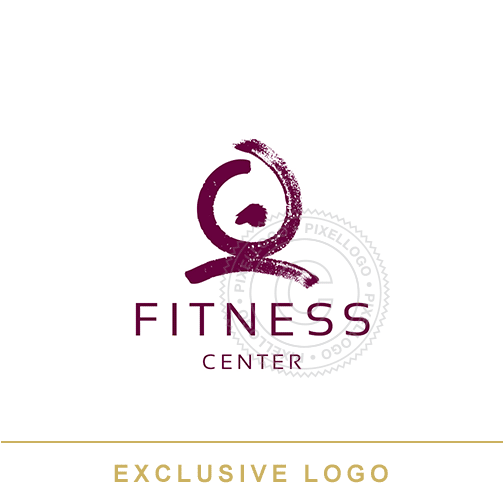 Fitness Trainers Girl Exercising Pixellogo