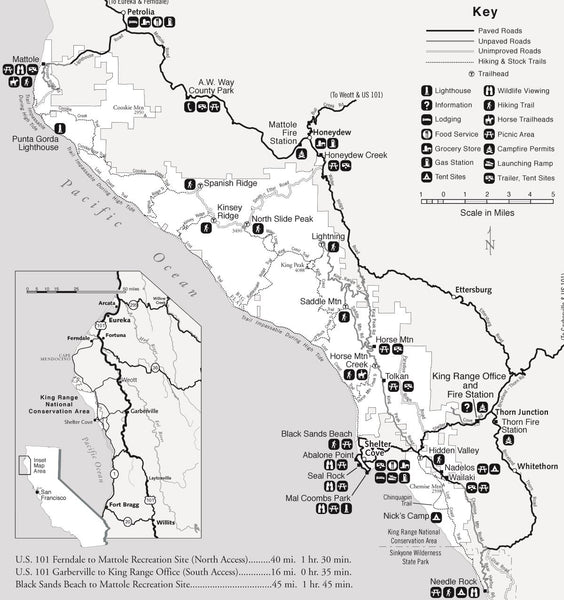 Lost Coast Trail Map