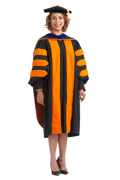 Princeton University Doctoral Regalia Set. Doctoral Gown, PhD Hood, and ...