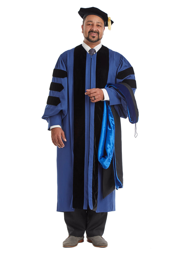 Yale University Doctoral Regalia Rental Set. Doctoral Gown, PhD Hood ...