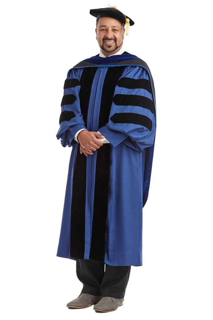 Yale University Doctoral Regalia Rental Set. Doctoral Gown, PhD Hood ...