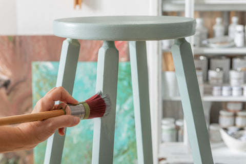 hand painted stool