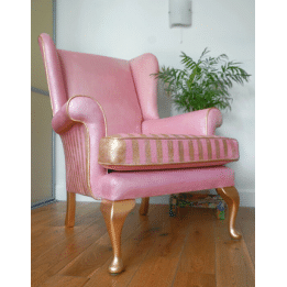 Posh Chalk Pigment Pink Painted Chair
