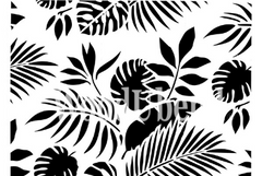 Posh Chalk Stencils Tropical Leaf Botanical