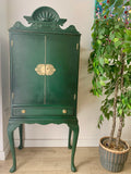 green hand painted furniture