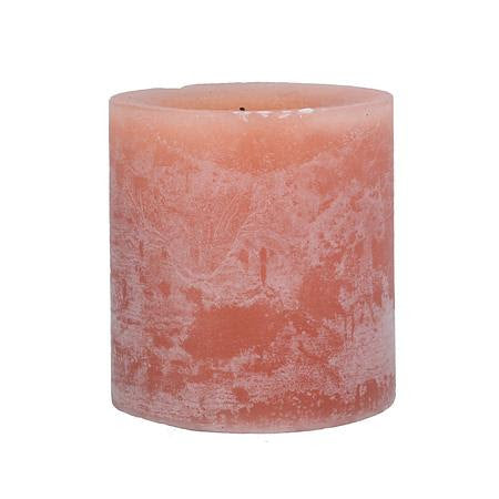 Peachy short pillar candle