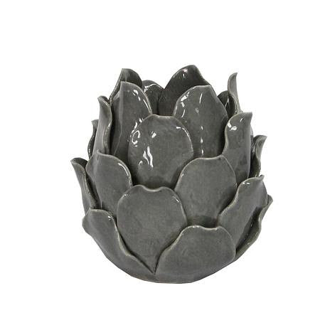 Ceramic artichoke tealight holder