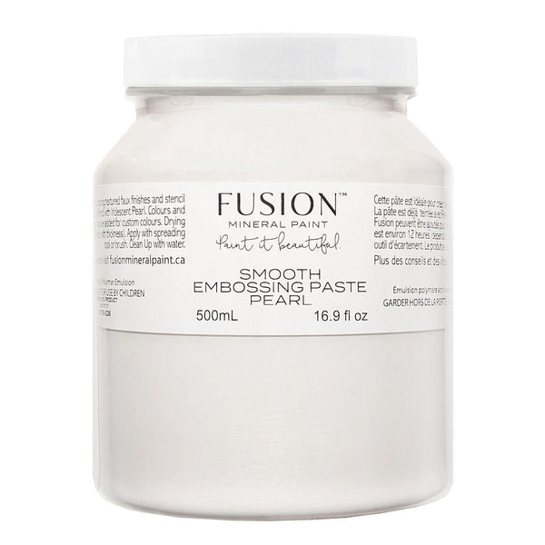 Fusion Mineral Paint Smooth Embossing Paste - Pearl  - Size 500ml 0