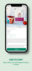 Easily add to cart with the Tico Roasters Mobile App