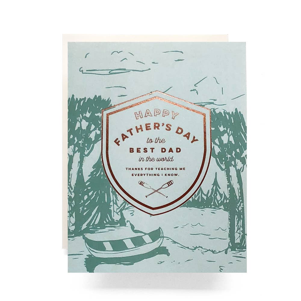 Crest Canoe Father's Day Greeting Card