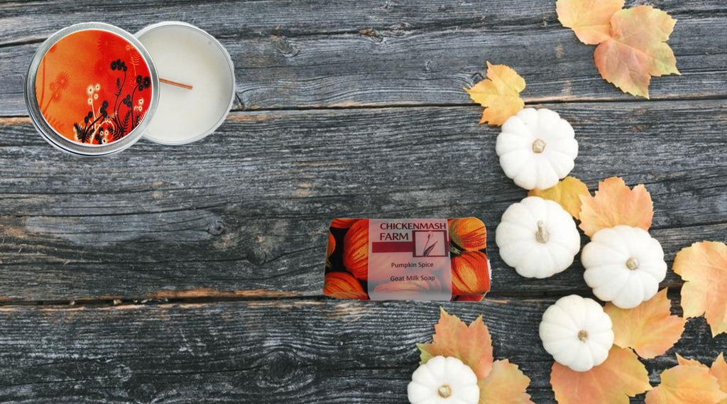 fall scented candles and body care products collection