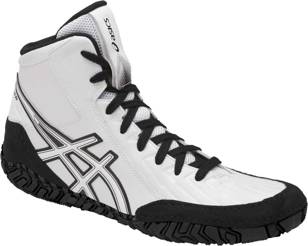 asics aggressor 3 black and silver