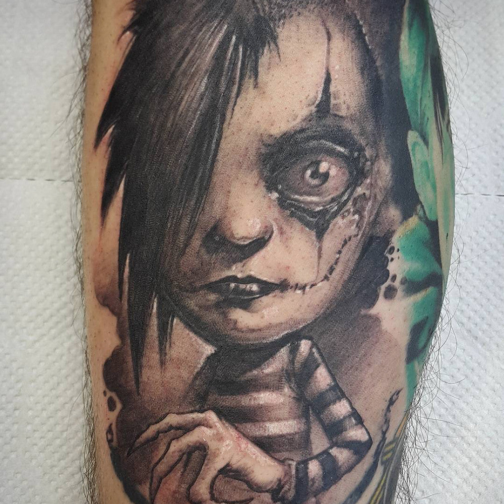 tommy lee mime creepy doll tattoo tokyo