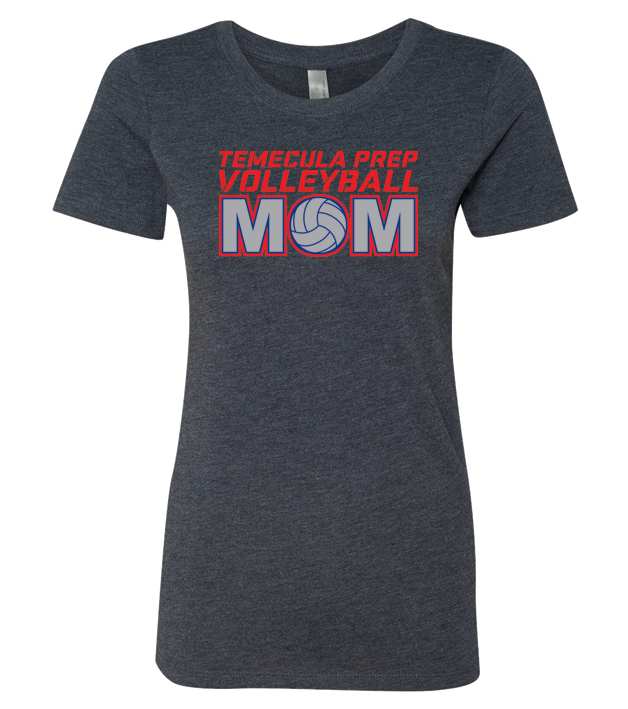 TPS Volleyball Women's Volleyball Mom Bling Shirt