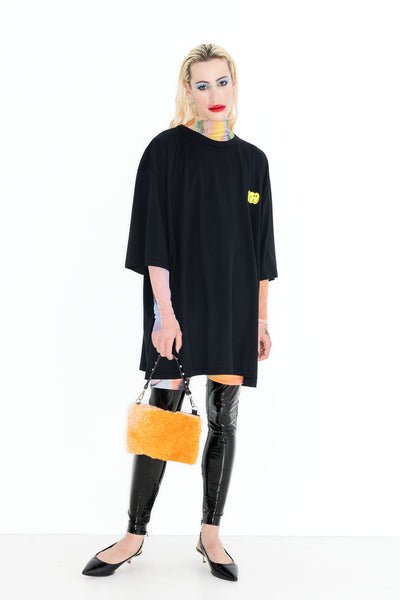 KABOOM TEE//DRAMA QUEEN BIKE PANT OVER MOLKO PANT//BISCHON BAG