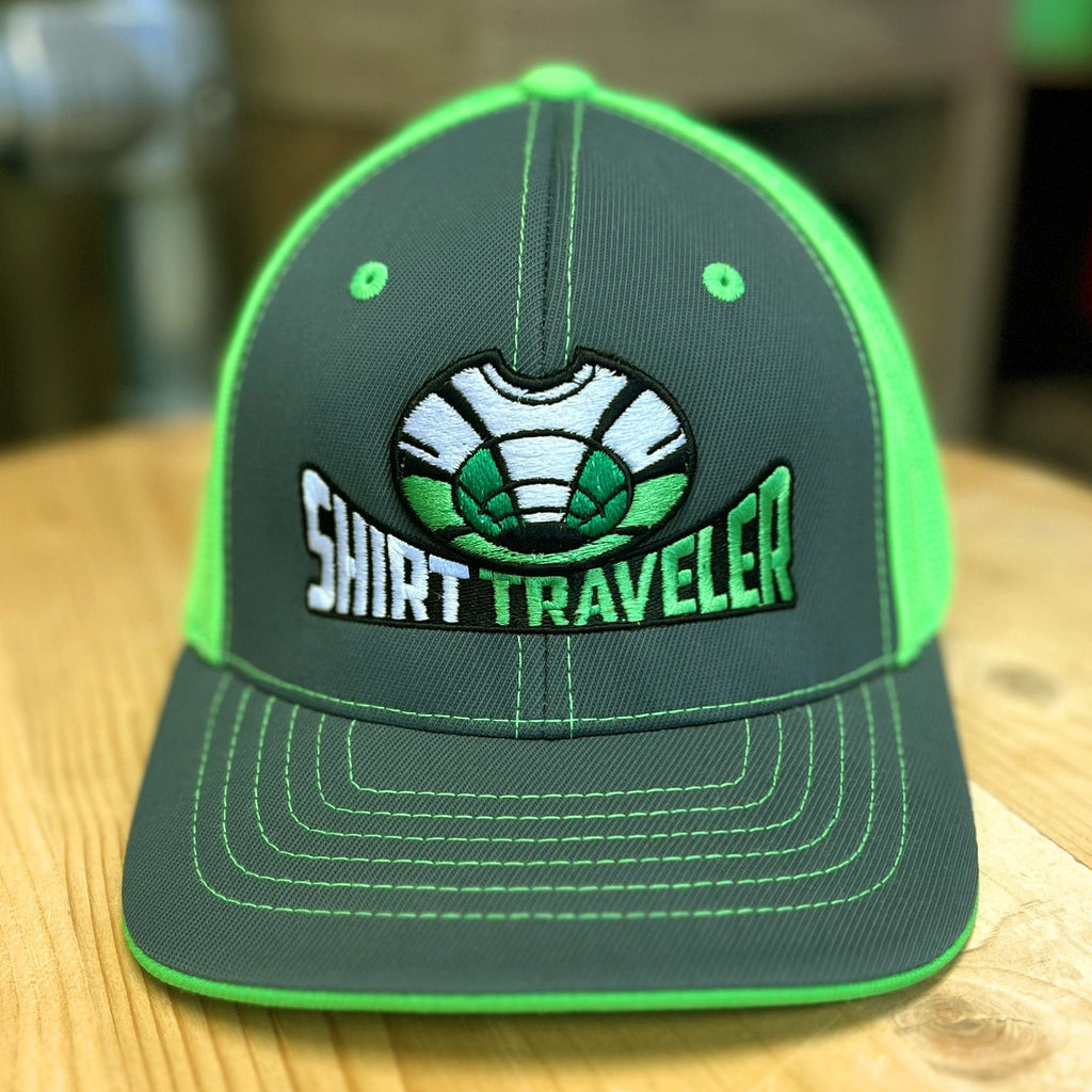 Shirt Traveler SC Patch BLACKOUT – TRUCKER with FITTED PH PACFLEX Leather CAP