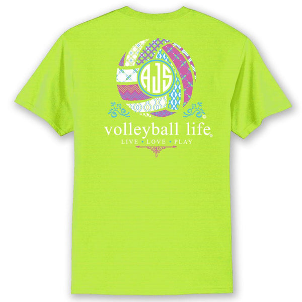 *Volleyball Life™ Custom Monogram T-Shirt – Shirt Traveler