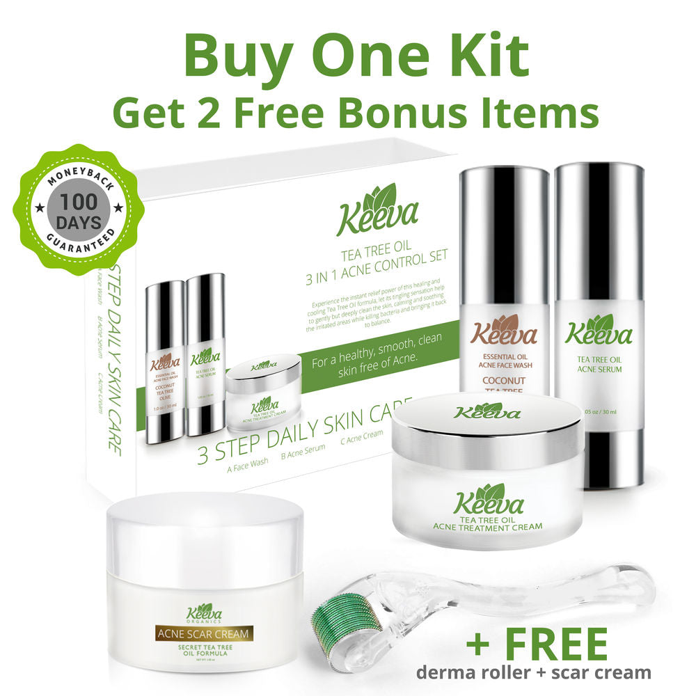 ULTIMATE ACNE KIT (3 IN 1) PLUS FREE DERMA ROLLER AND FREE SCAR CREAM