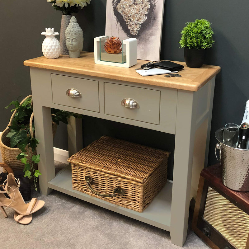 Wembley Grey Painted Oak Console Table