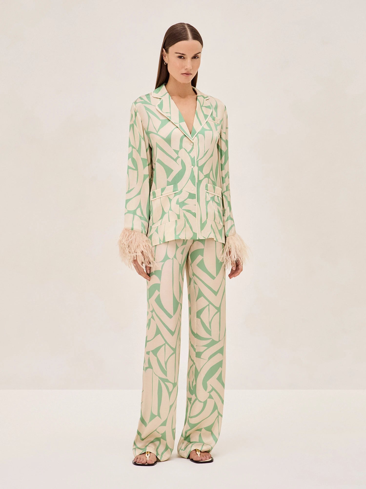 Alexis Braza Top In Green Mirage