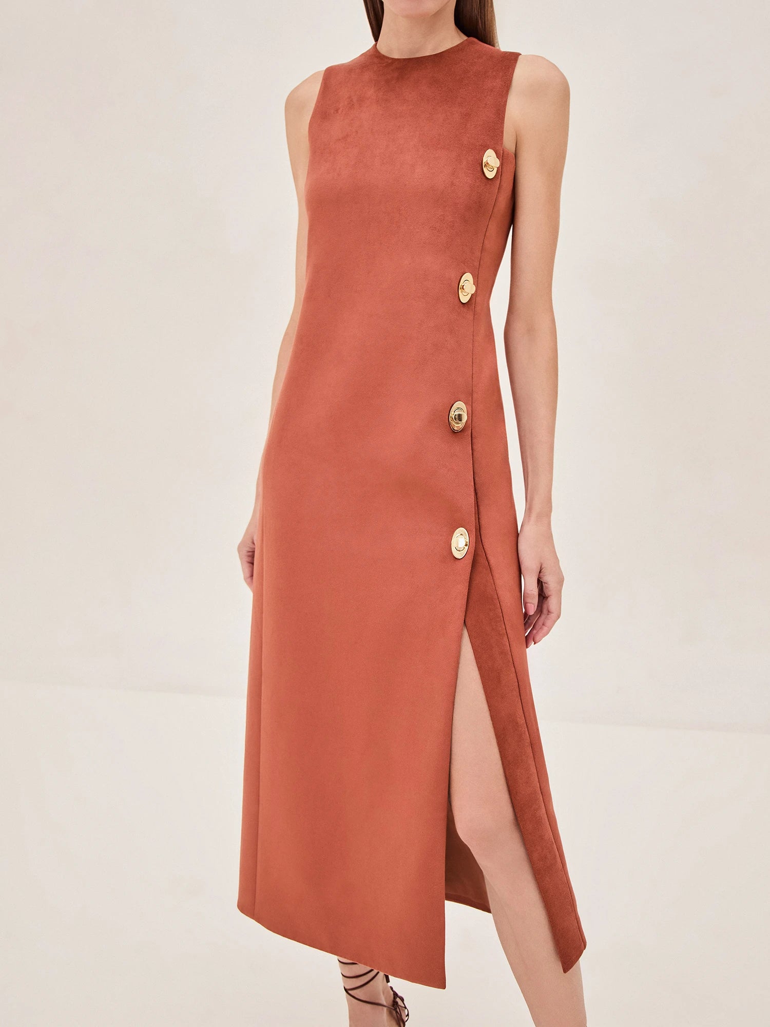 Alexis Kalita Midi Dress In Auburn In Auburn