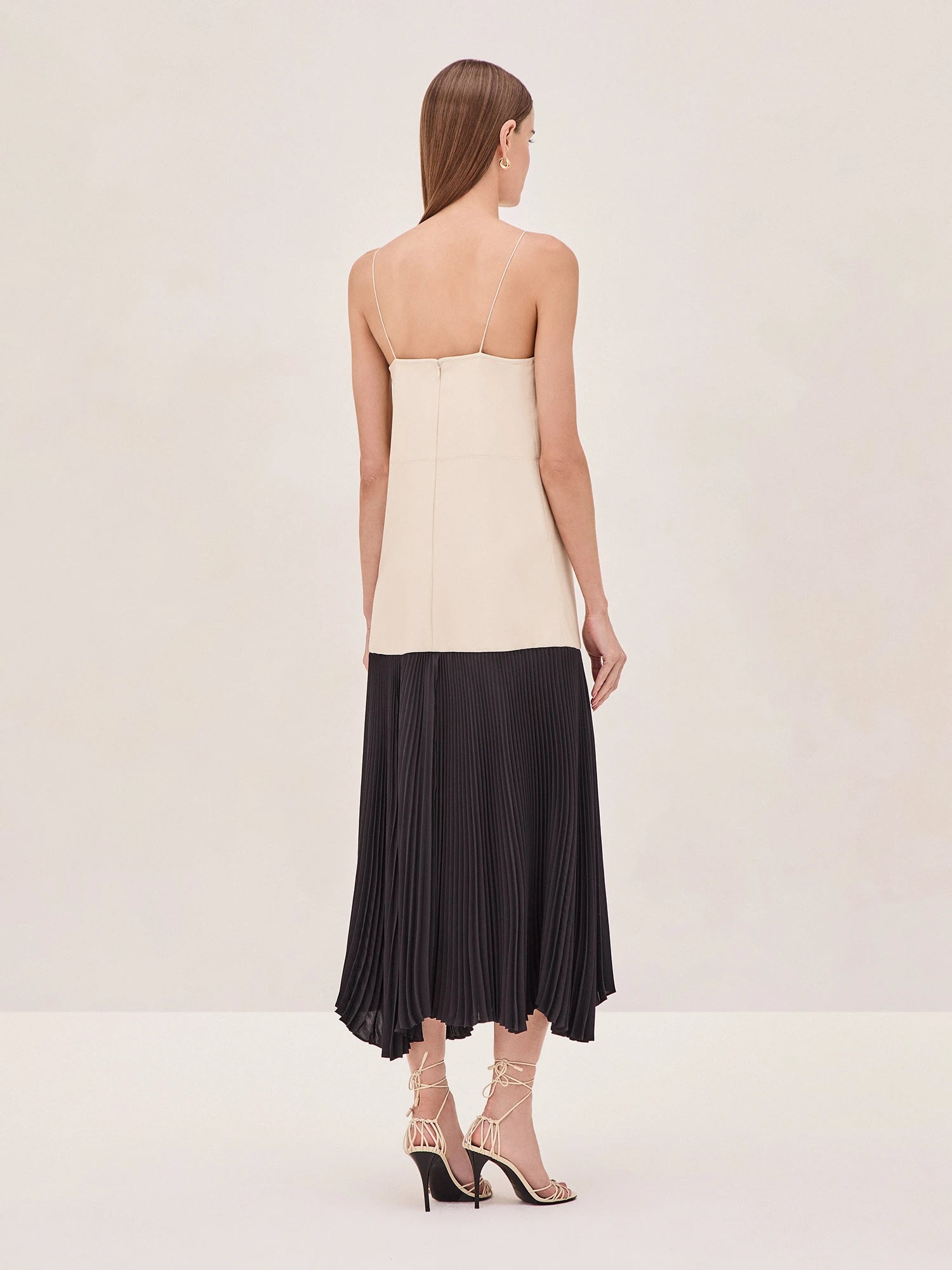 Alexis Piatta Dress In Off White/black