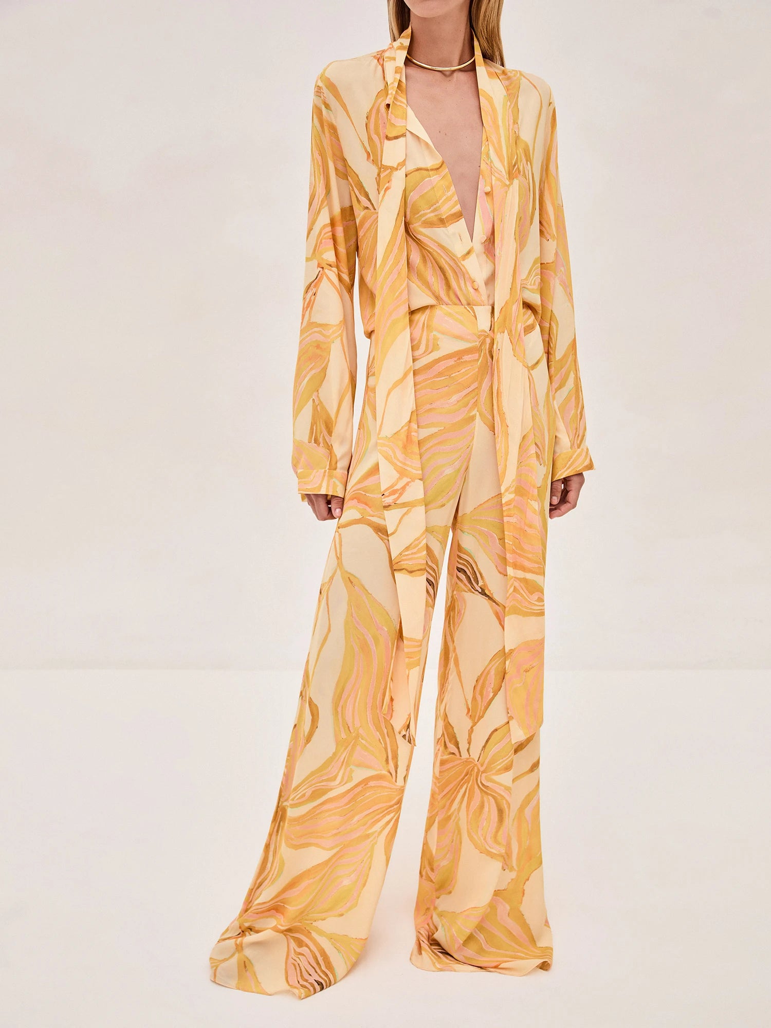 Alexis Cypher Pant In Yellow Print