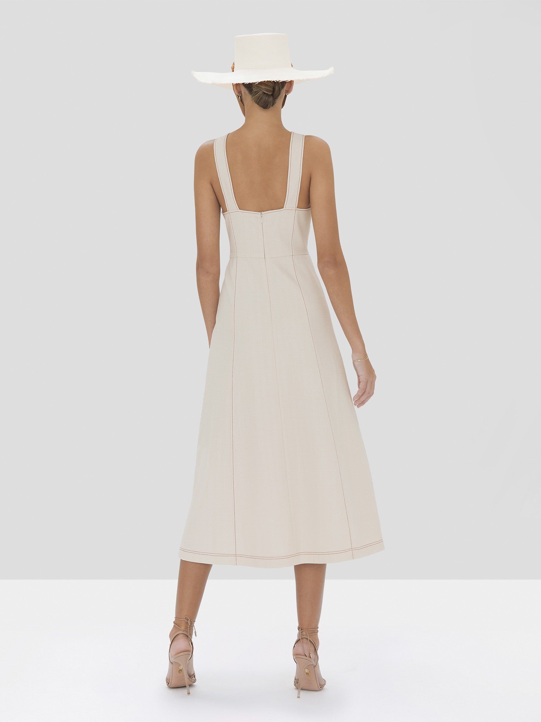 Alexis Ilan Dress in Ivory from Spring Summer 2020 Collection - Rear View