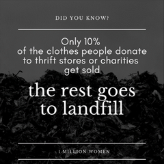 Most fast fashion goes to landfill
