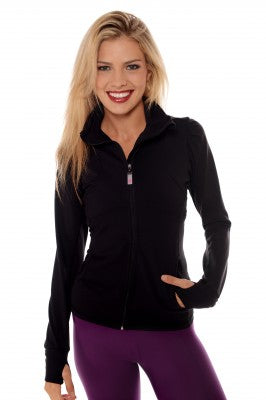 Black-Performance Activewear Jacket-American-Fitness-Couture-On-Sale
