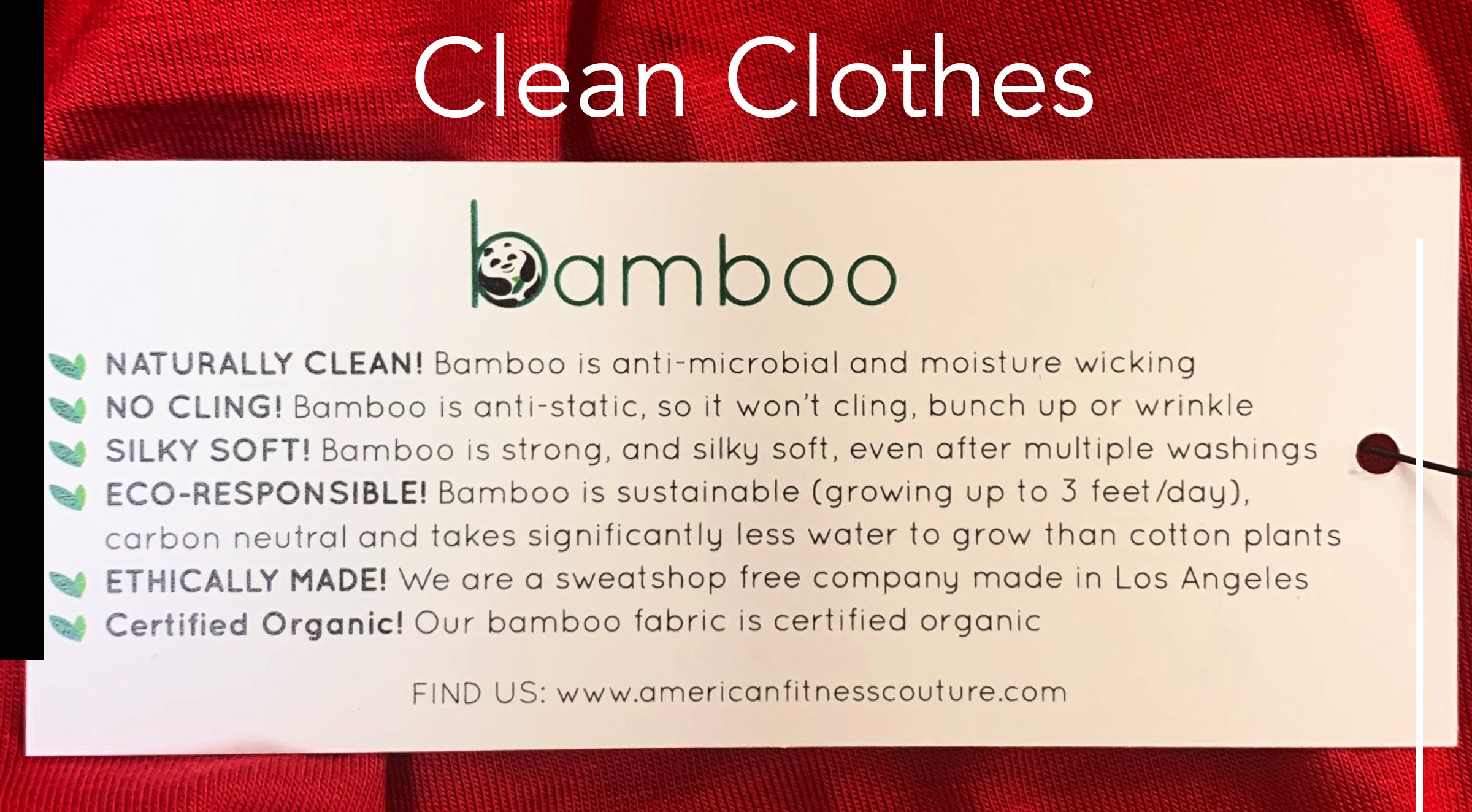 Clean Clothes | Organic Bamboo Fabric
